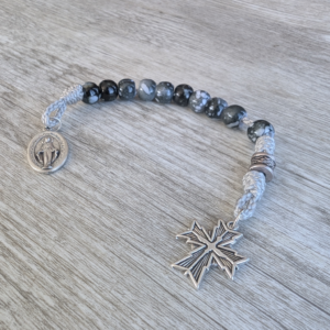 completed diy rosary kit